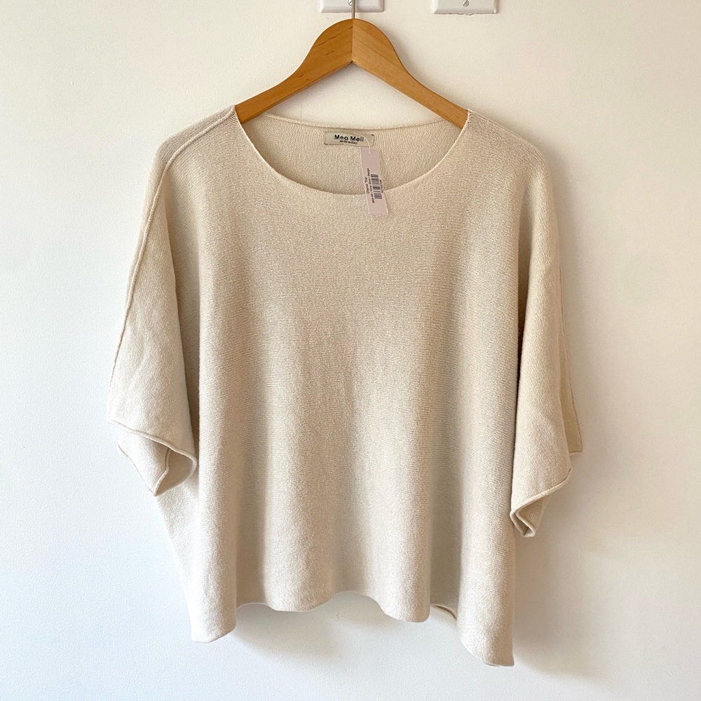 Meo Meli boxy oversized knit sweater top